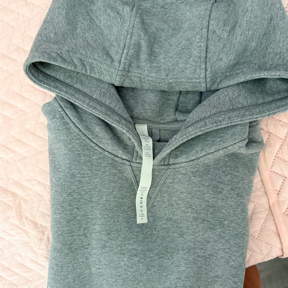 Lululemon Gray Hooded Sweatshirt